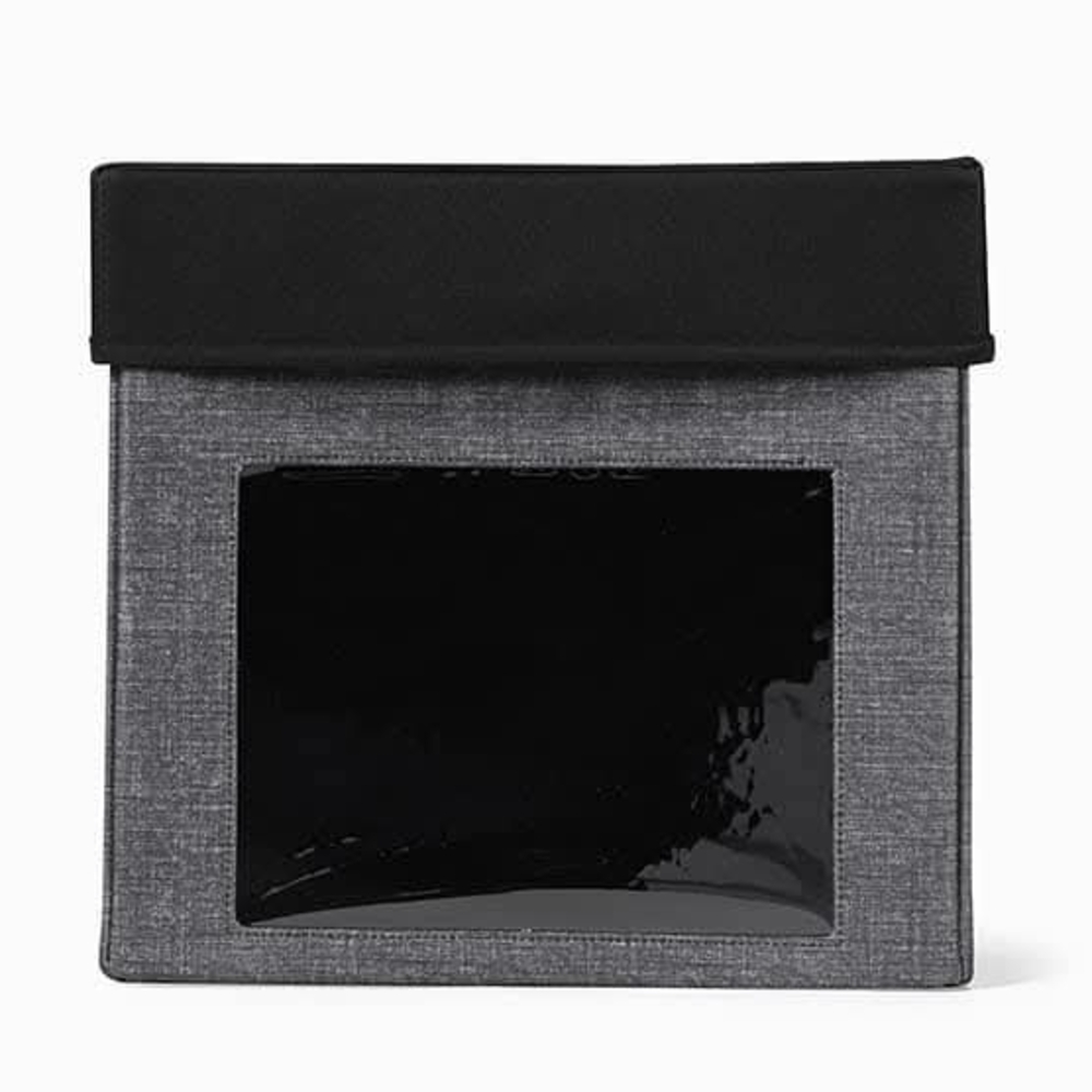 Your Way Cube (Charcoal Crosshatch) & Matching Lid (Black)